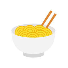 bowl noodles and chopsticks element
