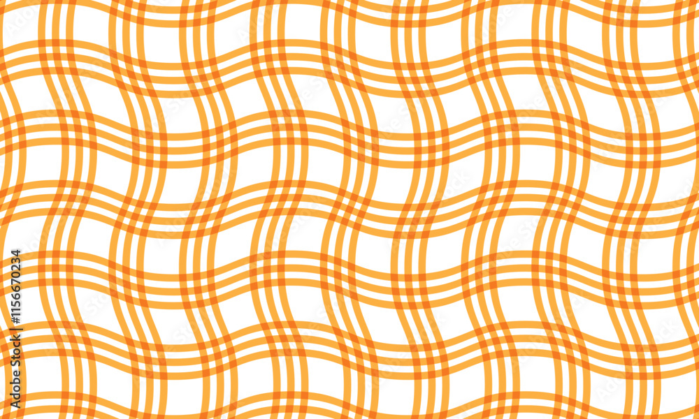 Poster abstract simple orange plaid line pattern design can be used background.