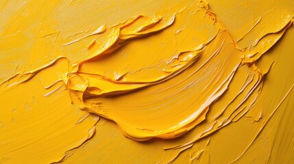 Vibrant golden orange textured backdrop featuring a blend of yellow and orange paint pigments...