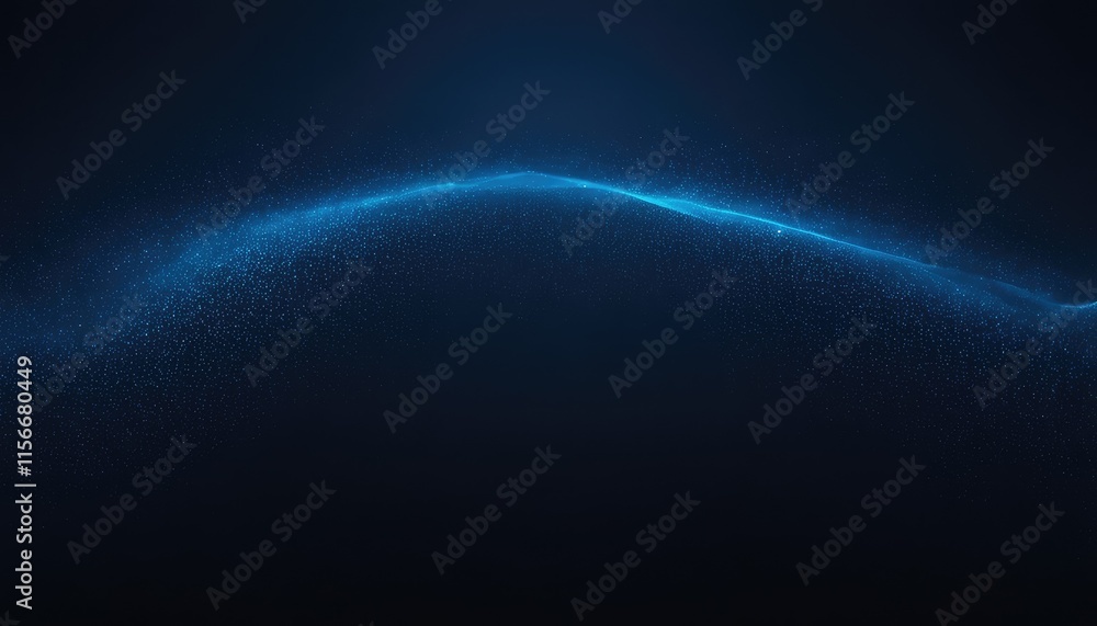 Poster 3d abstract background with flowing particle waves 5