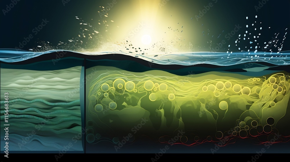 Poster mesmerizing phytoplankton dynamics in oceanic layers an abstract of nutrient and light effects on mi