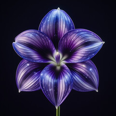 An ethereal display of Alstroemerias flowers set against a mesmerizing cosmic backdrop. Created with generative AI
