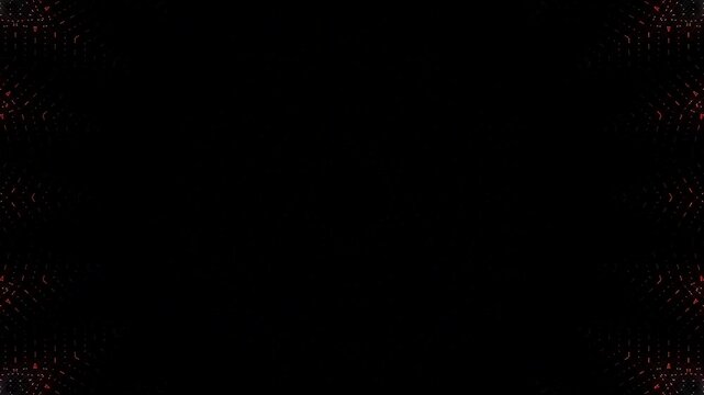 Abstract background moving stripes and flashing with shining light dots. Animation with circles	