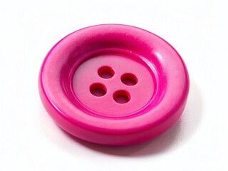 Pink Button Closeup - High Definition Image