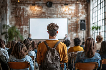 Fototapeta premium Speaker at Business Conference and Presentation.