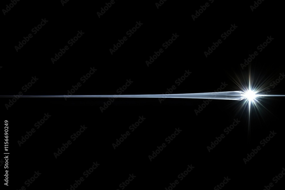 Poster a bright light streaks across a dark background, creating a dynamic and ethereal effect.