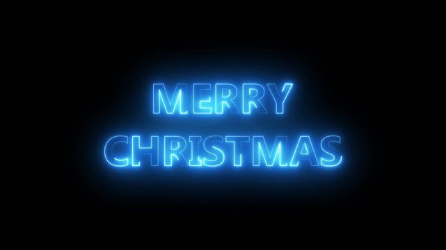 Merry Christmas text font with light. Luminous and shimmering haze inside the letters of the text Merry Christmas. 2024,2025,2026,2027,2028 Christmas.