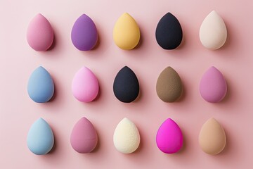 Obraz premium soft and fluffy colorful Beauty blender