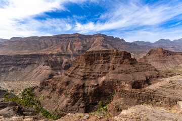Fototapeta premium View from Mirador El Guriete (Santa Lucia de Tirajana, Gran Canaria, Spain)