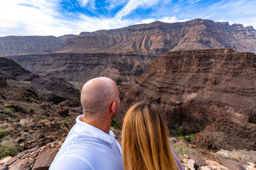 View from Mirador El Guriete (Santa Lucia de Tirajana, Gran Canaria, Spain)