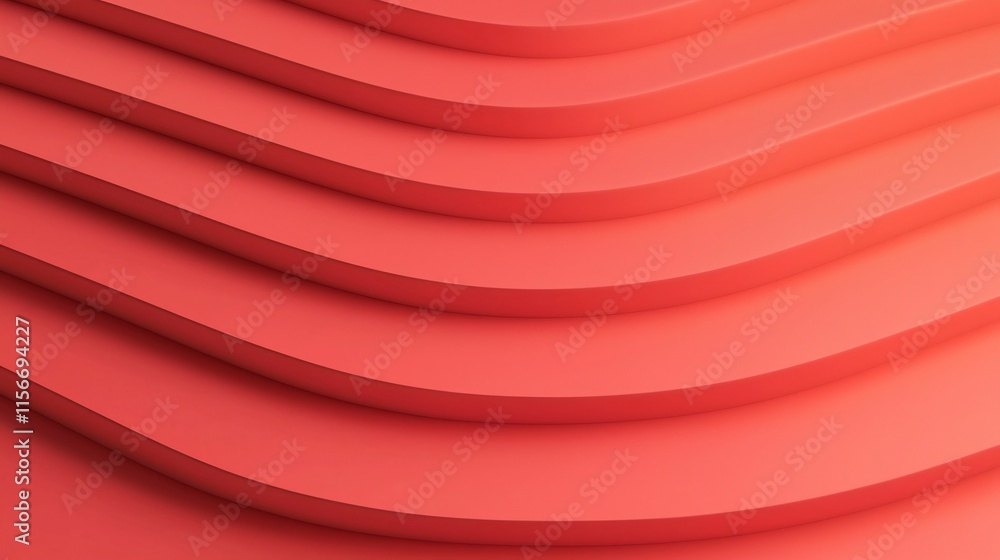 Poster vibrant red abstract 3d with editable graphic elements and dynamic composition clean modern design w