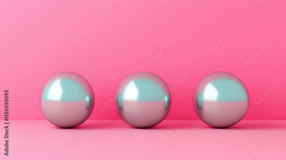 Poster glowing tails in a minimal 3d composition with a clean open text layout set against a festive abstra