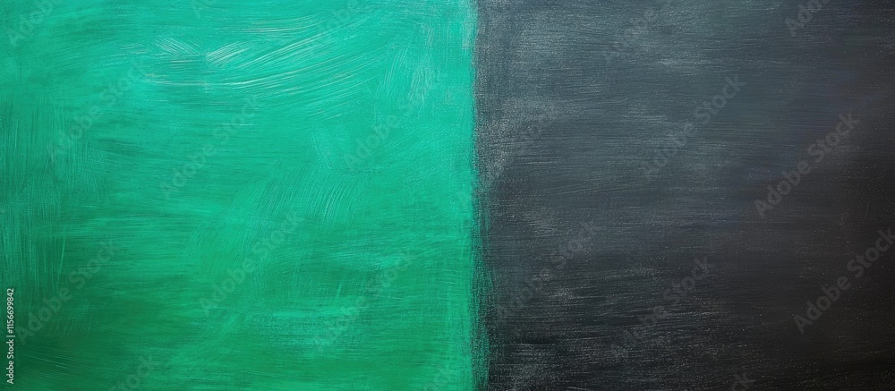 Poster green and black chalkboard background with ample empty space for creative doodling or adding text fo