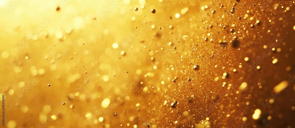 Poster abstract golden background with shimmering particles creating an elegant space for text ideal for lu