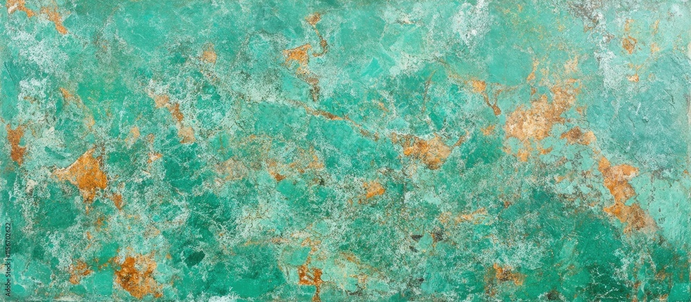 Poster aquamarine concrete wall texture with unique patterns and space for custom text or design elements