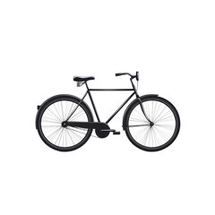Fototapeta premium Classic Bicycle Silhouette Vintage Bike Retro Cycle Transportation Cycling