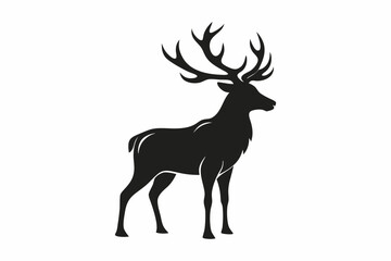 elk silhouette icon vector
