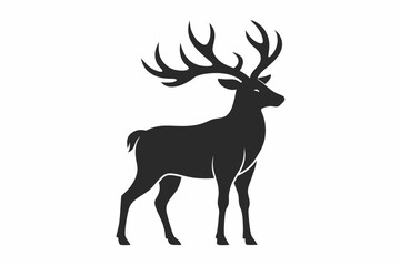 elk silhouette icon vector