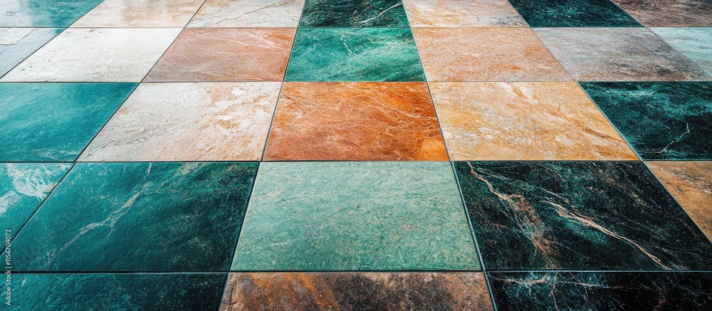 Poster mahogany marble tile textures in green and brown hues with spacious area for text placement and desi