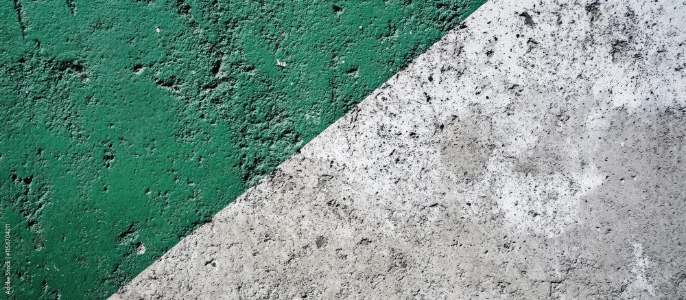 Aufkleber green and gray abstract concrete surface texture with blank area for text overlay in minimalist desi
