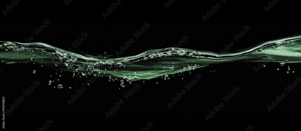 Aufkleber green and black water texture background with space for text and design elements
