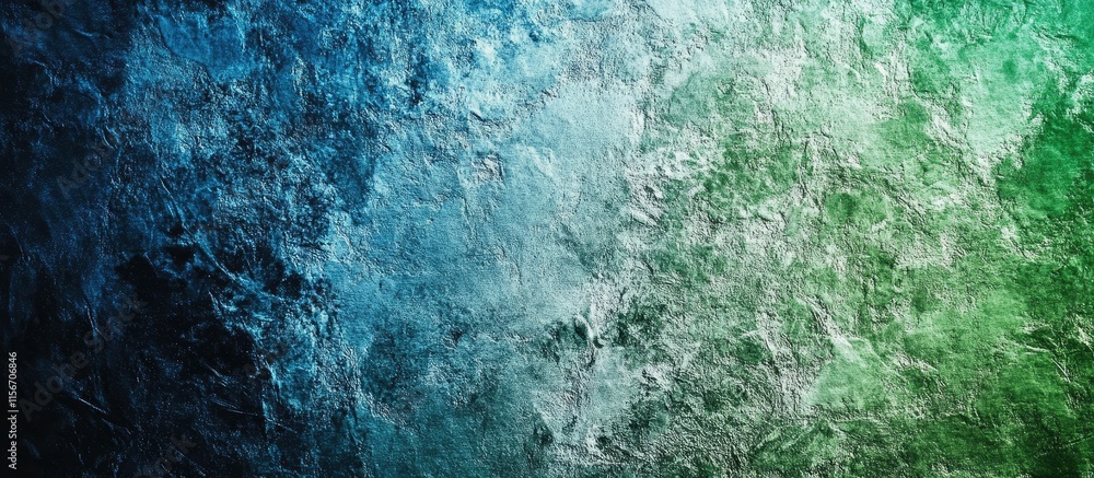 Poster watercolor texture background in green and blue with empty space for text and design elements