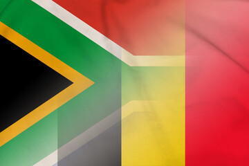 South Africa and Belgium government flag transborder contract BEL ZAF