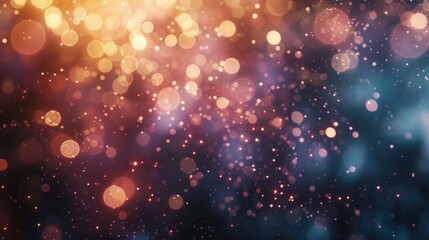 Obraz premium A vibrant abstract background featuring colorful bokeh lights and soft glows.