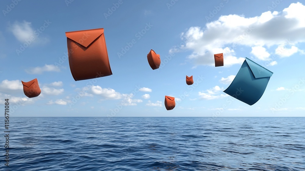 Poster vibrant floating lanterns and red envelopes with smooth clean text layout elegant 3d of a festive as