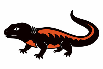 Gila monster silhouette icon vector