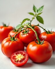 image d'un lot de plein de tomates rouges et mûres