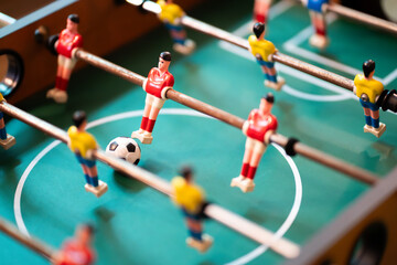 soccer table wooden board wooden player games for fun
