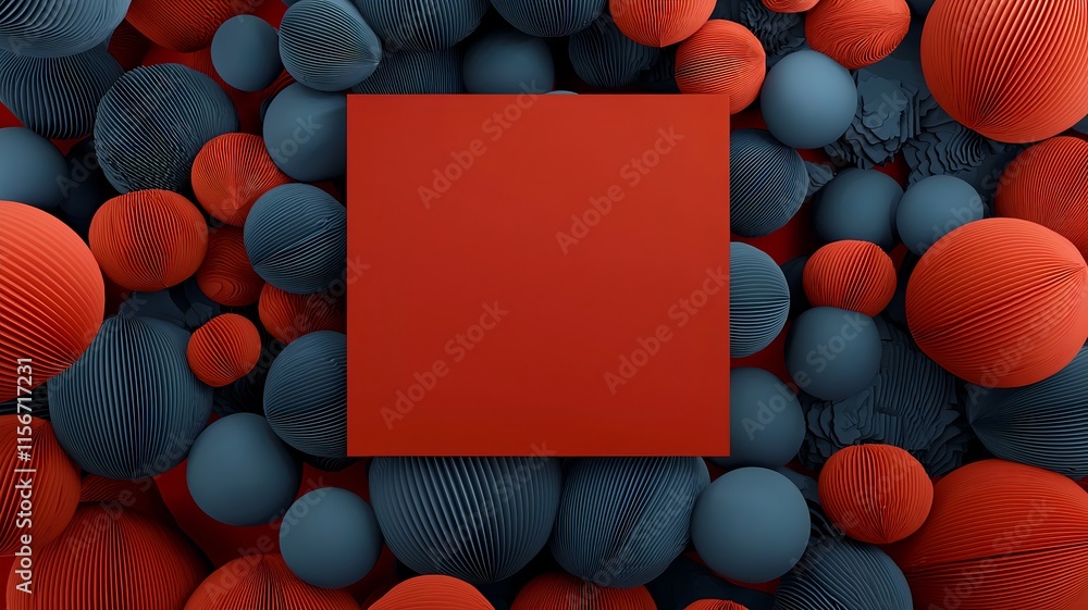 Poster elegant chinese lanterns floating on a clean red background with a central text placeholder this 3d 