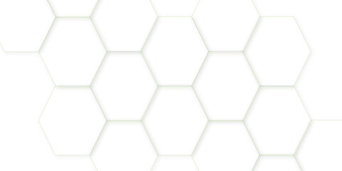 Abstract white background. Luxury white pattern with hexagons. abstract 3d hexagonal background. modern background with hexagons. Geometric mesh cell texture. modern futuristic wallpaper. 