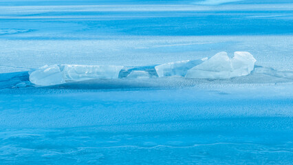 Fototapeta premium Abstarct natural ice texture. Freezy ice surface.