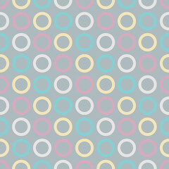 Neon Pastel Polka Dot Seamless Patterns