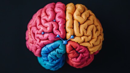 Microscopic View of Brain Neurons and Connections