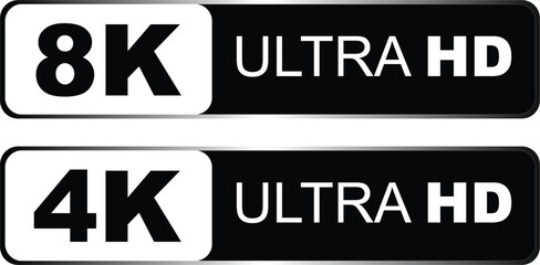 Ultra HD labels , Ultra HD stickers