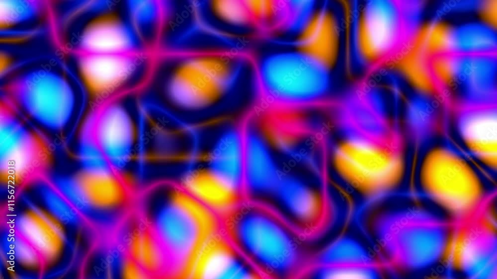 Poster liquid neon futuristic abstract colorful smooth blurred background animation texture