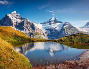 Obraz premium Great view of the top Cadini di Misurina range in National Park Tre Cime di Lavaredo. Dolomites, South Tyrol. Location Auronzo, Italy, Europe. Dramatic unusual scene. Beauty world.