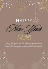 Happy new year 2025 greeting