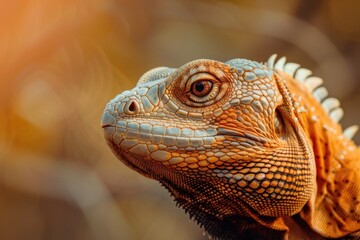 Fototapeta premium Close-Up Portrait of an Iguana