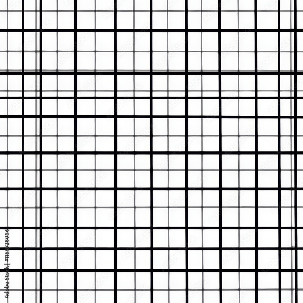 Poster minimalist black and white grid pattern on a clean background, creating a modern and stylish design.