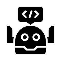 Bot glyph icon