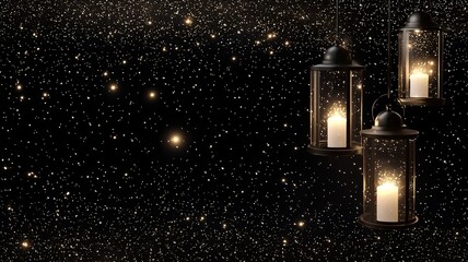 Obraz premium Vibrant 3D fireworks display with glowing lanterns floating against a clean minimalist background providing a reserved text placeholder for design or graphic elements