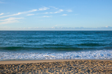 秋の賀露海岸の風景 鳥取県 賀露町