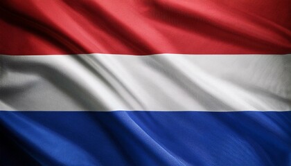 Naklejka premium Waving Netherlands country flag, isolated, white background, national, nationality, close up