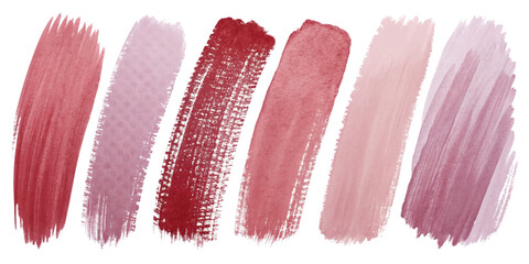 Colorful paint swatches, artistic brush strokes, vibrant hues, makeup palette inspiration, beauty product design.