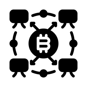 decentralization glyph icon