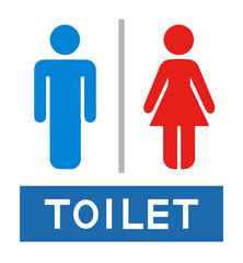 wc men and women toilet icon